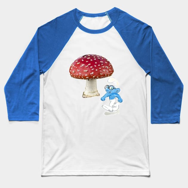 Smurf Baseball T-Shirt by DAVT